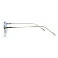thumbnail image 4 of Mens Double Bridge Rectangle Metal Rim Pimp Shade Silver Blue, 4 of 4