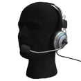 thumbnail image 5 of Huepoe Mannequin Head for Wigs Making Display, Male Head Model Foam Mannequin Wig Stand Wig Holder Cap Display Stand for Salon Home, Black, 5 of 6