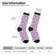 thumbnail image 2 of Balery Purple Butterflies Floral Calcetas Largas con Estampado para Hombre y Mujer – Suaves y Transpirables, Talla Única (US 5-11), 2 of 6