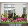 thumbnail image 1 of European Flower Design Modern Art Prints Country Style Floral Curtain Two Panels, 1 of 3