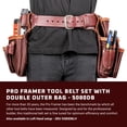 thumbnail image 2 of Set de cinturones para herramientas Occidental Leather Pro Framer, 22 bolsillos, 2 of 6