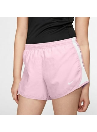 NIKE Girls' Dry Tempo Running Shorts (Cool Grey(267358-478)/Vivid Pink, 3T)