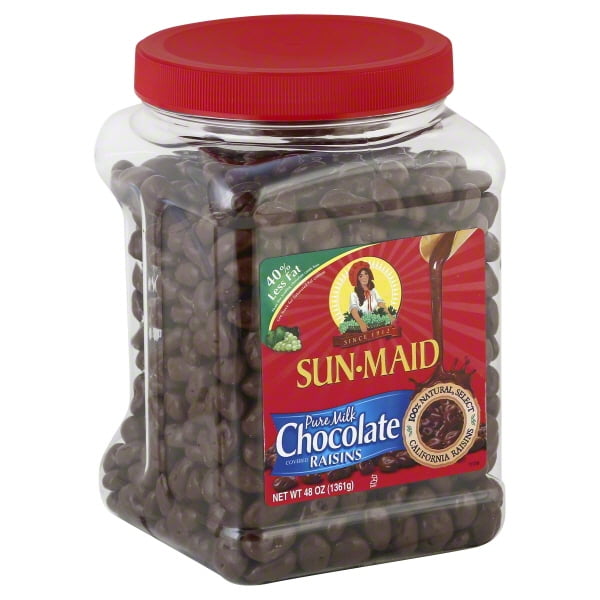 SunMaid® Pure Milk Chocolate Covered Raisins 48 oz. Jar