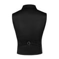 thumbnail image 4 of COOFANDY Mens Suit Vest Paisley Floral Victorian Vests Gothic Steampunk Formal Waistcoat Tuxedo Vests with Notched Lapels, 4 of 11