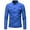 Blue, variant on Fashion Jacket Men'S Lapel Slimfit Solid Color Pocket Button Long Sleeve Jacket Olive Green