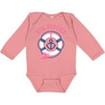 thumbnail image 3 of Inktastic Nautical Big Sister Girls Long Sleeve Baby Bodysuit, 3 of 5