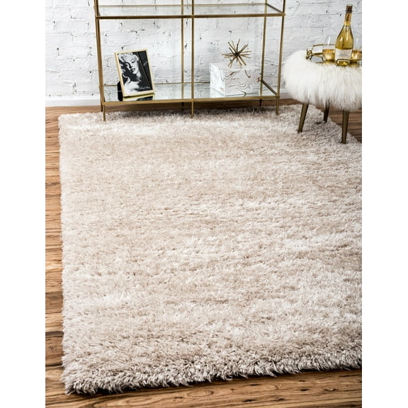 Unique Loom Marilyn Monroe Opulence Shag Collection Area Rug - (9' x 12' Rectangle Blonde)