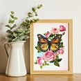 thumbnail image 3 of Monarch Butterfly on flower, quilling art greeting card for birthday, valentine's day, mother's day, anniversary, thank you, get well, 3 of 4