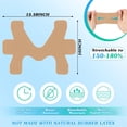 thumbnail image 2 of Lsupdaol 8 Pcs Precut Kinesiology Tape for Ankle Cotton Breathable Elastic Athletic Tape Pain Relief Minimize Ankle Sprain Provides Support and Stability for Ligament and Muscle Marathon Use(Beige), 2 of 11