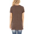 thumbnail image 3 of Birdeem T-Shirt Mode Femme Col en V Manches Courtes Blouse Ample, 3 of 12