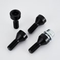 thumbnail image 3 of 4 Pcs M14 X1.25 Boulons de Verrouillage de Roue en Alliage Noir Écrous de Crantage + Clé pour Bmw Mini R50, 3 of 7