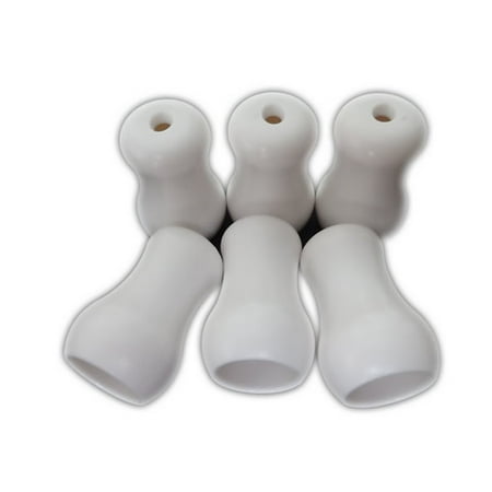 6 Qty White Plastic Cord Tel For Blinds Or Shade Pull Vase 6 Qty White Plastic Cord Tel For Blinds Or Shade Pull Vase Shape