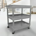 thumbnail image 4 of Stand Steady 24" x 32" Tubstr Three Shelf Tub Utility Cart - Gray, 4 of 8