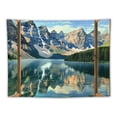 thumbnail image 5 of PRATYUS Window Tapestry Mountain Lake Forest Scene Tapestry Nature Landscape Wall Hanging, Art Large Tapestries for Bedroom Home Decor  Painting, 5 of 6