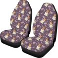 thumbnail image 1 of ABPHQTO Juego de 2 fundas de asiento de coche para perro 3D, protector universal para asientos delanteros de coche, apto para coche, SUV, sedán, camión, 1 of 3