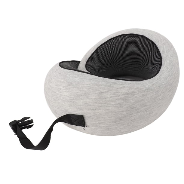 Almohada de Cuello para viajar, almohada de cuello de Avión de Doble Soporte con Cremallera en forma de u para Vuelo