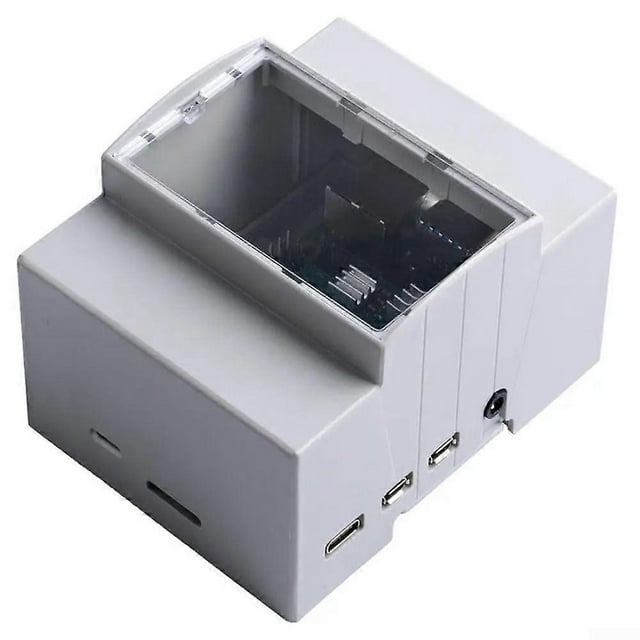Wall Mountable ABS Enclosure For Raspberry Pi 4B/3B, Easy Assembly With Locking Slide Mechanism, Pi 3B Fan Cooling