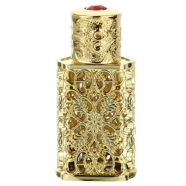 MasteelfCA 3ml Exquisite Essential Oil Spray Bottle Hollow Flower Engraving Perfume Bottles