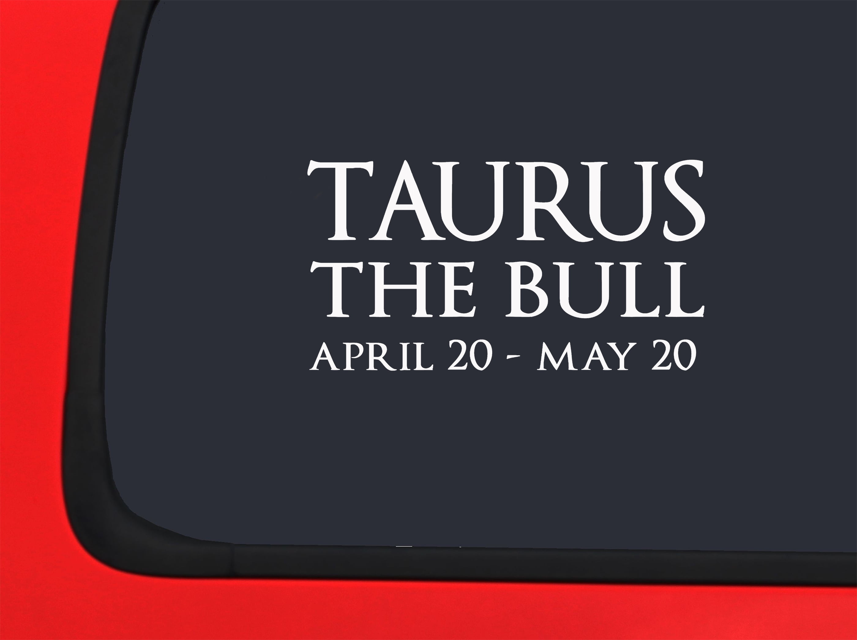 Car Sticker Taurus The Bull Zodiac Sign Astrology Car Window Decal