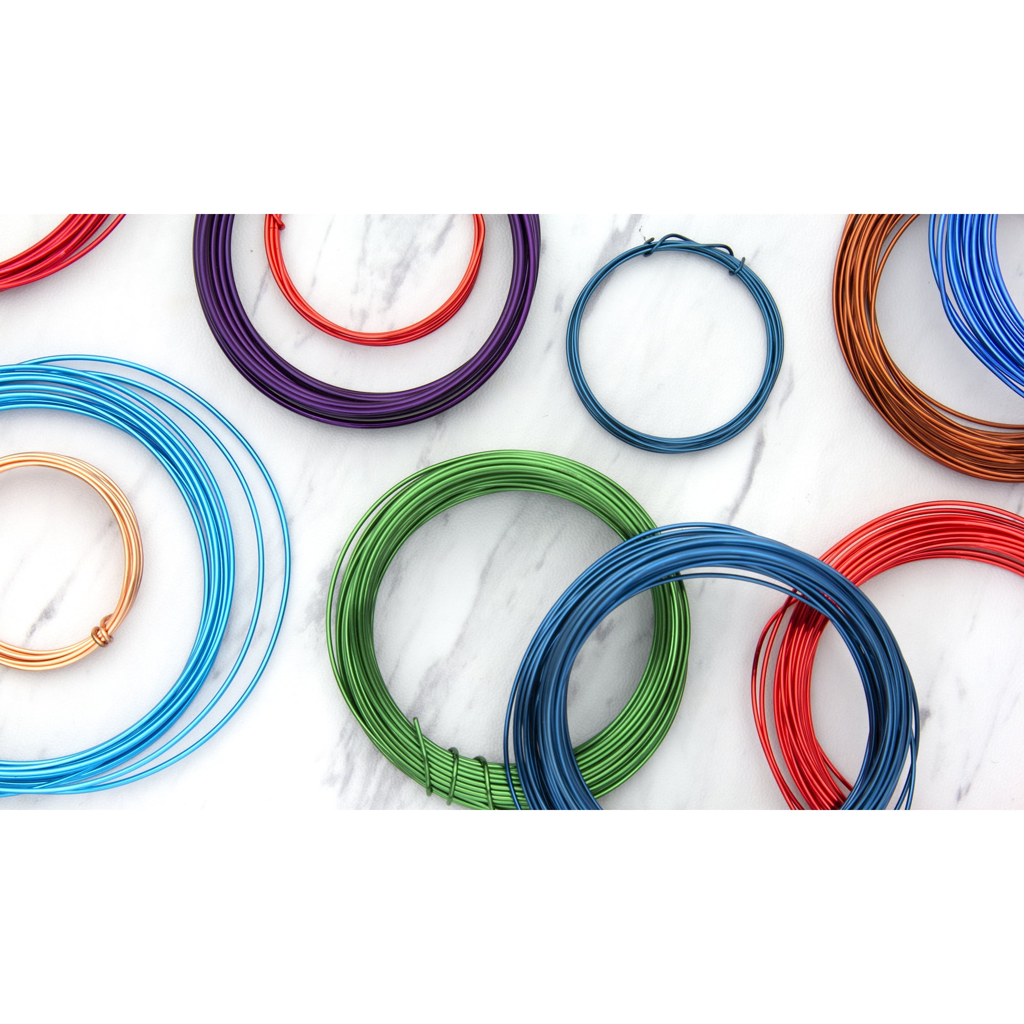 Cousin DIY Coated Copper Wire, Red Finish, 20 Gauge, 24 ft Roll