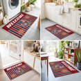 thumbnail image 4 of 2x3 Ft Entryway Area Rug, Independence Day Kitchen Rug Runner Washable Floor Mat, Patriotic USA Flag Flower Wood Grain Non Slip Indoor Door Mat Throw Carpet for Bathroom Living Room Bedroom, 4 of 8