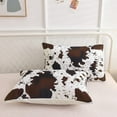 NTBED Gradient Cow Pattern Comforter Set, Queen Size, Lightweight