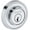 Polished Chrome, variant on Baldwin Sc.Rrd Recessed Round Solid Brass Single Cylinder Keyed Entry Deadbolt From The