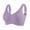 Purple, variant on Women's Minimizer Bra Large Size Chest Reducing Lingerie, Adjustment Type Side Support Underwear, Accessory Breast Collection Bralette, Full Coverage Smoothing Top, High Compression Slimming Bra