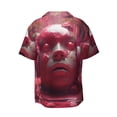 thumbnail image 2 of Fotbe Surreal Pink Headphones print Short Sleeve Button Down Shirts for Men Casual Summer Beach Wrinkle Free Shirt-XX-Large, 2 of 7