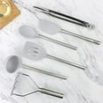 thumbnail image 5 of Tovolo Flex-Core Silicone Utensil Set of 6, Oyster Gray, 5 of 5