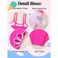 thumbnail image 3 of Usaibhir Girl's Solid Cut Out Sleeveless One Piece Swimsuit Bathing Suits Swimwear Beachwear for Kids 7-14 Years, 3 of 12