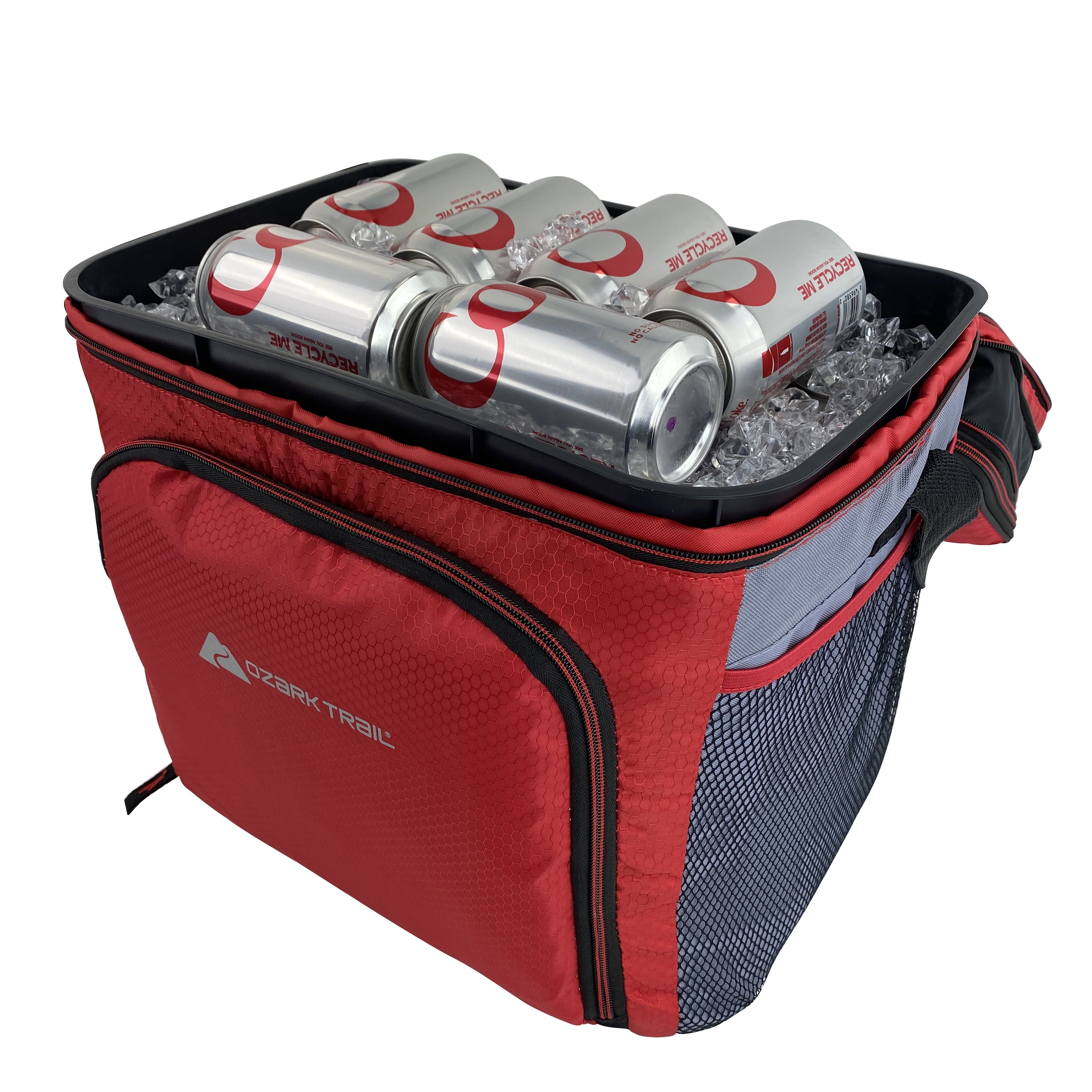 Ozark Trail 12-cans Soft-Sided Cooler Backpack, Blue 