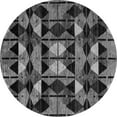 thumbnail image 1 of Ahgly Company Indoor Round Oriental Gray Modern Area Rugs, 7' Round, 1 of 4