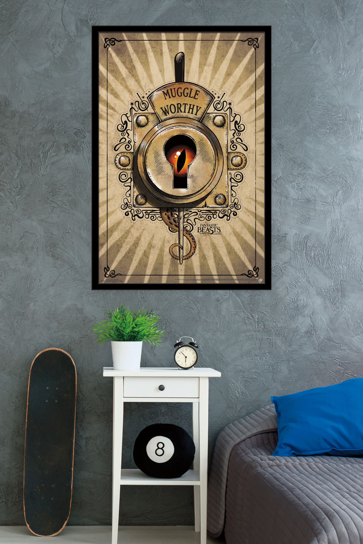 Fantastic Beasts And Where To Find Them - Muggle Worthy Wall Poster, 22.375" x 34", Framed