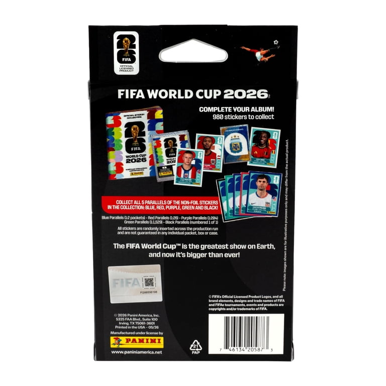 26 Panini FIFA World Cup Soccer Trading Cards Hanger Box - Walmart.com