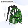 thumbnail image 2 of Fuzoiu Palm Greenery Print School Backpack for Teens,Large Bookbag,Lightweight Laptop Bag for Travel, Work, School & Outdoor Adventures, 2 of 6