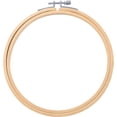 thumbnail image 2 of Better Crafts 2 Pieces 12 Inch Wooden Embroidery Hoops Bamboo Circle Cross Stitch Hoop for Embroidery & Art Craft Handy Sewing, 2 of 4