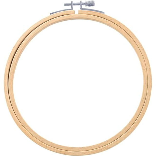 Better Crafts 3 Pieces 10 Inch Wooden Embroidery Hoops Bamboo Circle Cross Stitch Hoop for Embroidery & Art Craft Handy Sewing