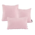 thumbnail image 1 of Set de 3 Cojínes Decorativos (1 Cuadrado Ch + 1 Cuadrado Gde + 1 Rectangular) DICASA Pink, 1 of 6