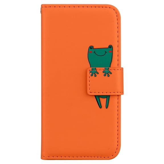 Allytech Galaxy S20 FE Case, Galaxy S20FE Wallet Case, Cute Animal Embossed Flip Folio Stand Cards Holder Magnetic Clasp Wallet Case Cover for Samsung Galaxy S20 FE - Orange