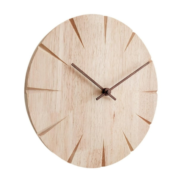Reloj de pared de madera, reloj colgante de pared, decoración moderna para el hogar, regalo ideal, reloj decorativo silencioso que no hace para