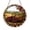 Acrylic 3.5 Inch, variant on Farm Tractor Autumn Scene Stained Glass Style Window Art