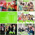 thumbnail image 6 of 120 pcs 16 oz Green plastic cups Graduation Plastic Cups 16 oz Green Cups St Patrick's Day Cups for drinking Tastings served Snacks Barbecues Picnics, 6 of 14