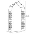 thumbnail image 3 of Outsunny 8.7FT Garden Arch Trellis with Scrollwork Wedding Arbor for Roses, 3 of 10