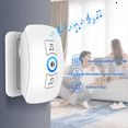 thumbnail image 5 of Wireless Doorbell Waterproof Welcome Chime Home Door Bell Intelligent 32 Songs Smart Alarm for Store Hotel US Plug,1 set * Doorbell, 5 of 8