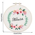 thumbnail image 3 of maskred Embroidery Starter Kit Adjustable Stitch Frame Tutorial Map Printed Cotton Home DIY Needlework Tool Set 2# 1 Pc, 3 of 5