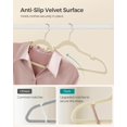 thumbnail image 3 of Velvet Hangers Clothes Hangers with Shoulder Notches Pants Bar Ink UCRFB, 3 of 7