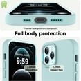 thumbnail image 3 of Funda de Silicona Engrosada para iPhone 12 Pro Max, Menta, 3 of 7