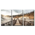 thumbnail image 2 of wall26 - 3 Piece Canvas Wall Art - Famous Noboribetsu Hot Springs, Hokkaido, Japan - Modern Home Art Stretched and Framed Ready to Hang - 16"x24"x3 Panels, 2 of 4