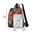 thumbnail image 3 of Adorned Poinsettia Holly Leaves Travel Laptops Backpack for Women Anti-theft Casual Work Bag Daypack Lightweight Laptop Bag, 3 of 7